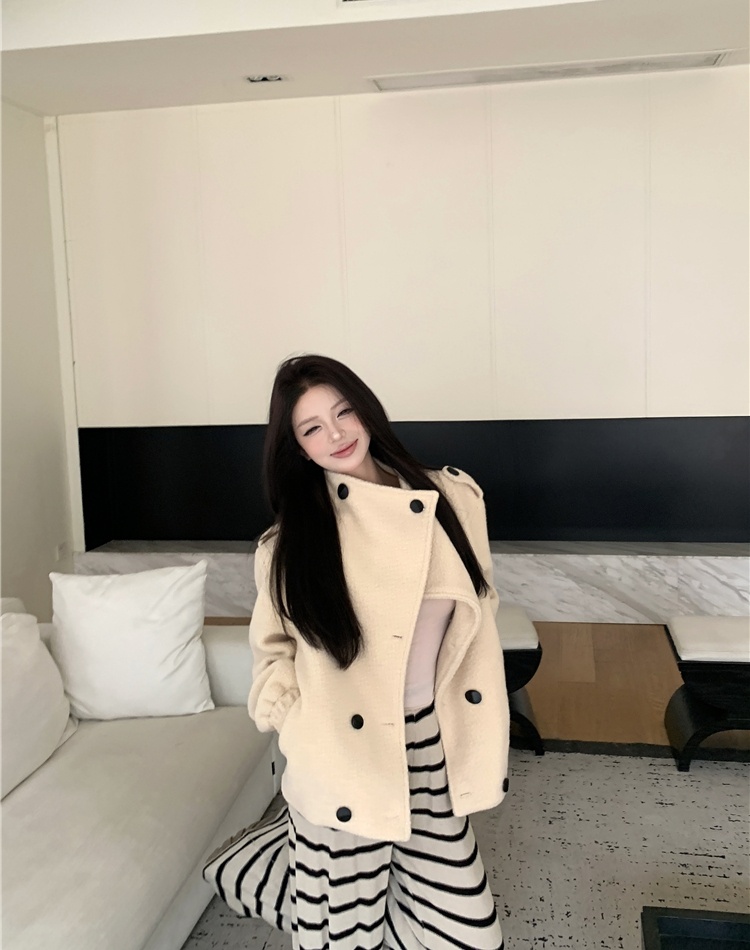 Thermal tender tops plush clip cotton coat for women