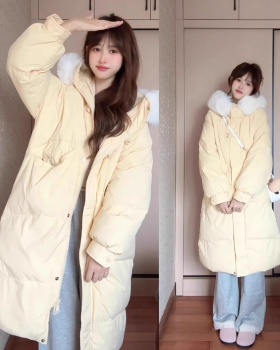 Hooded Korean style coat loose cotton coat