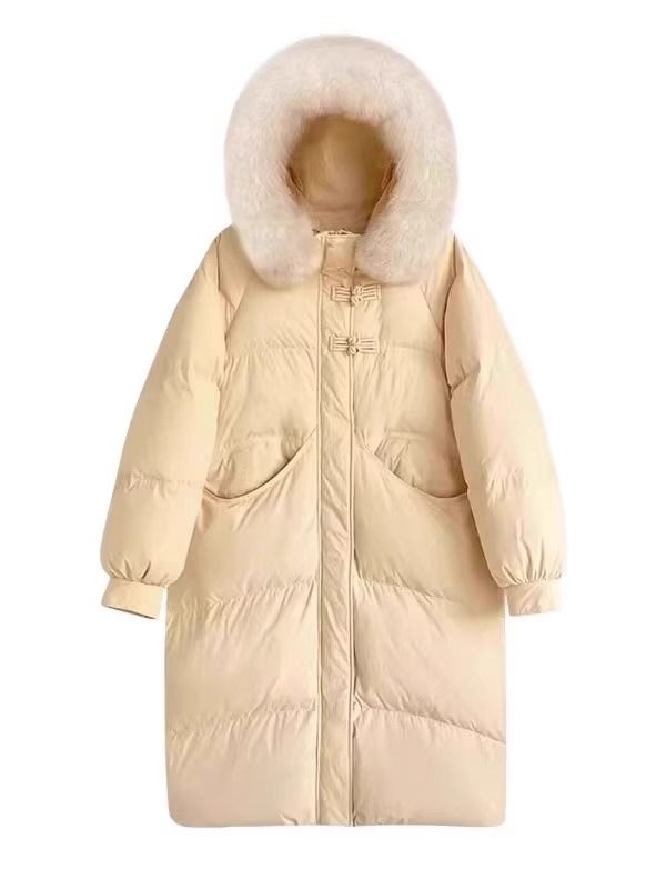 Hooded Korean style coat loose cotton coat