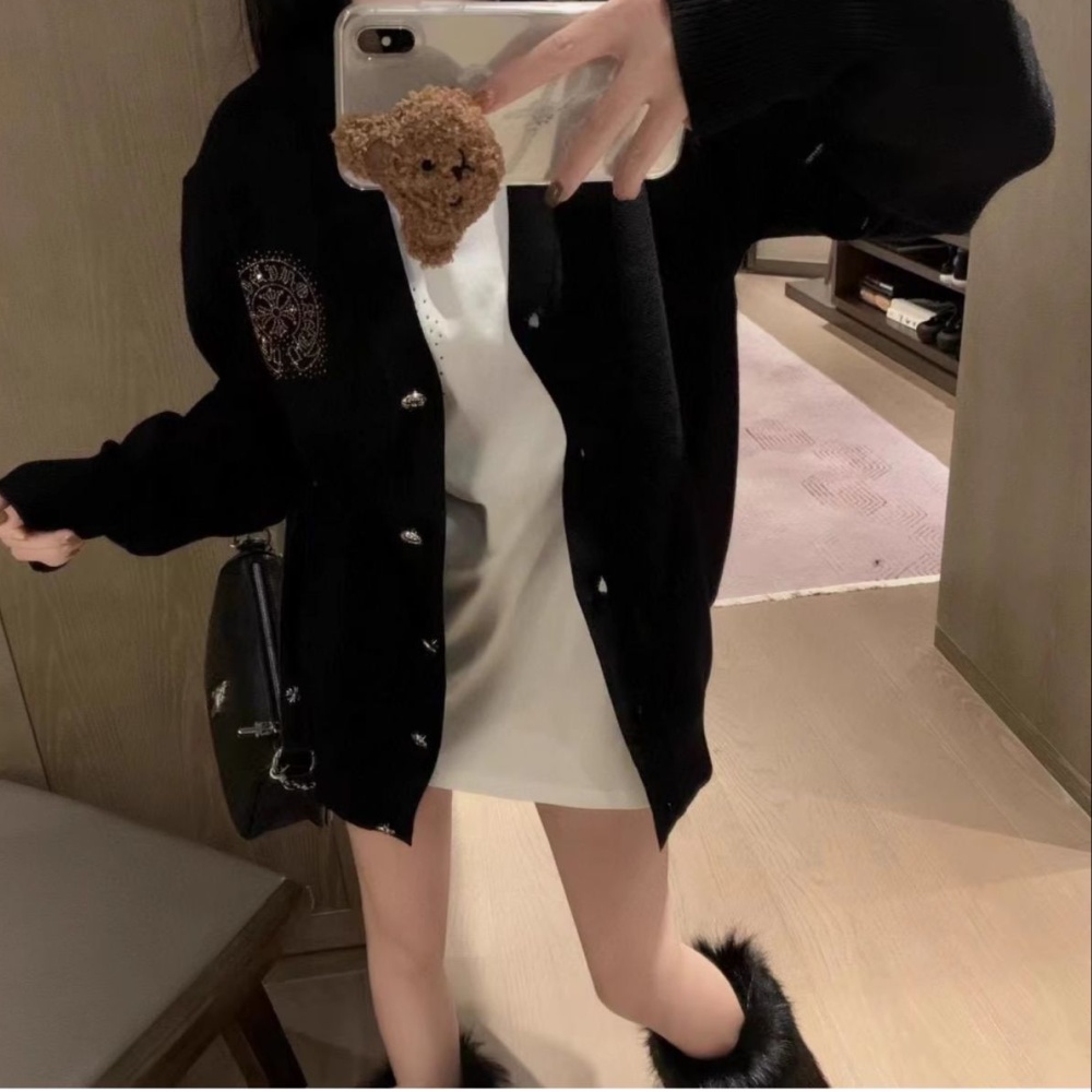 Show young knitted sweater temperament coat for women