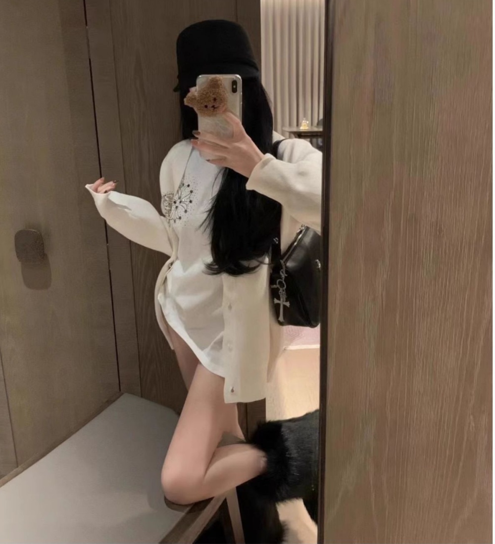 Show young knitted sweater temperament coat for women