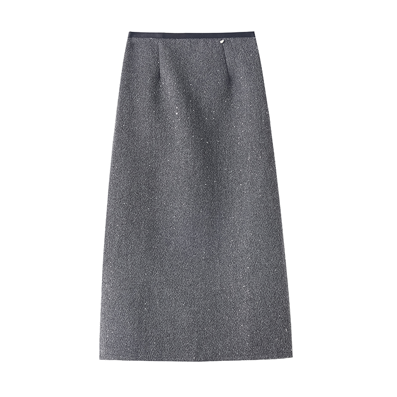 Autumn and winter after the split skirt for women