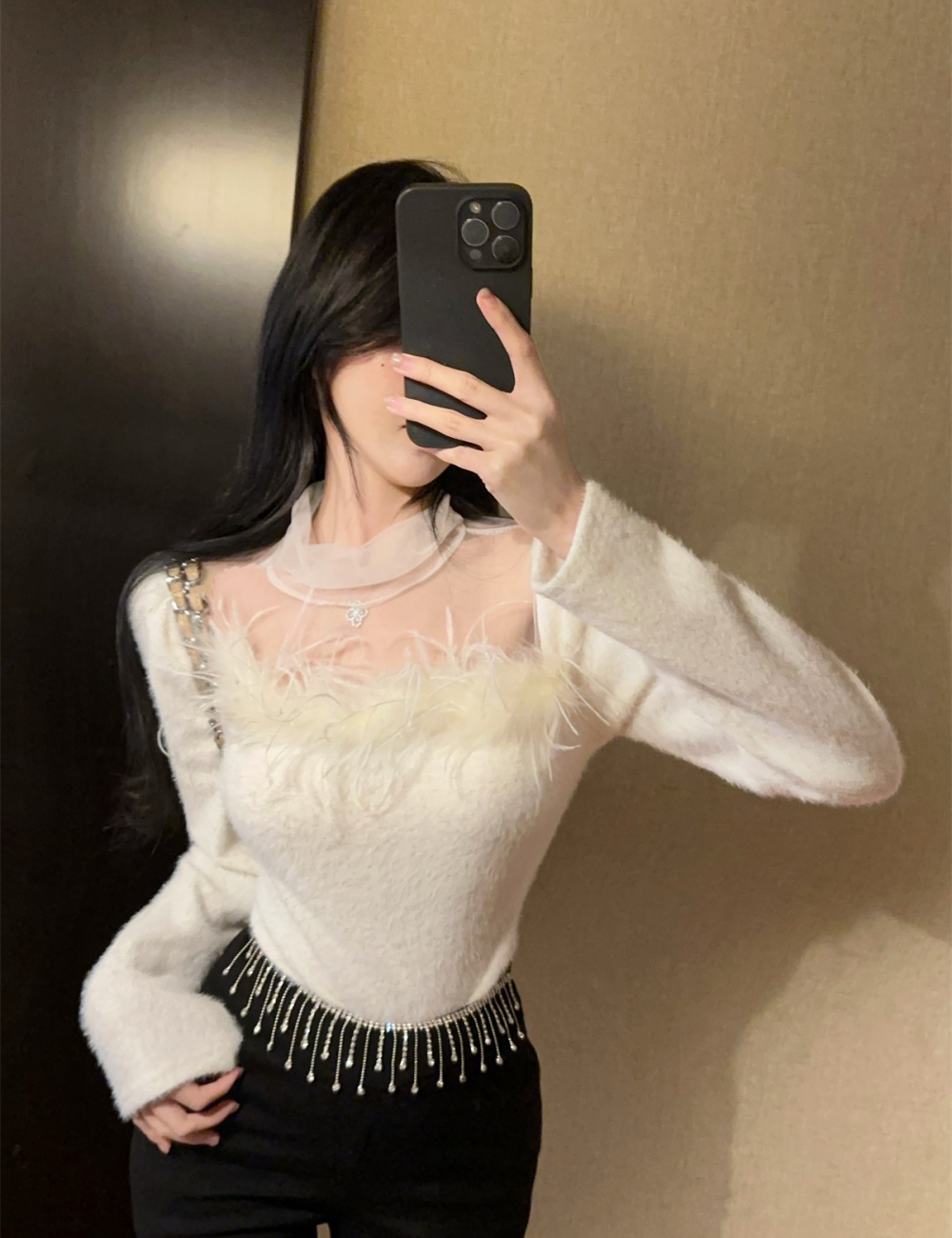 Autumn and winter tops bottoming shirt for women