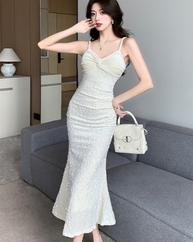 Sequins mermaid temperament ladies long dress