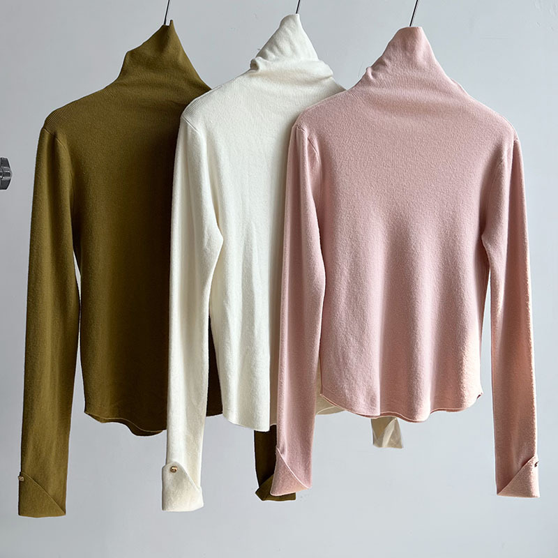 Inside the ride autumn and winter tops slim sweater for women