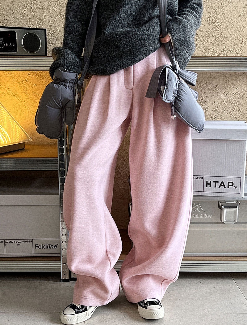 Korean style autumn and winter pants thick long pants