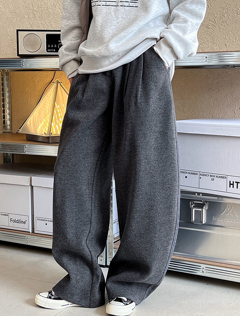 Korean style autumn and winter pants thick long pants