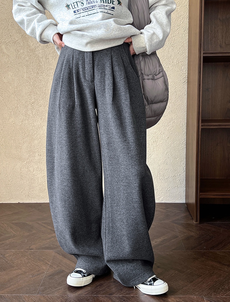 Korean style autumn and winter pants thick long pants