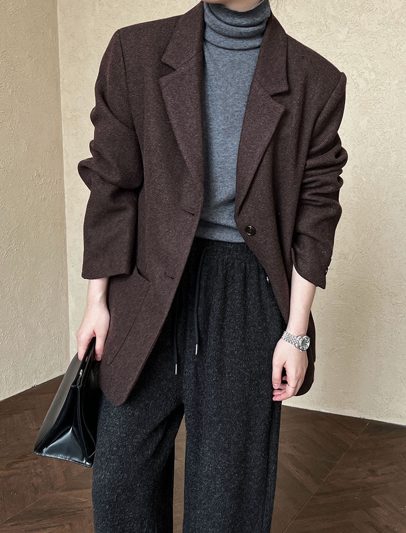 Autumn and winter coat woolen business suit for women