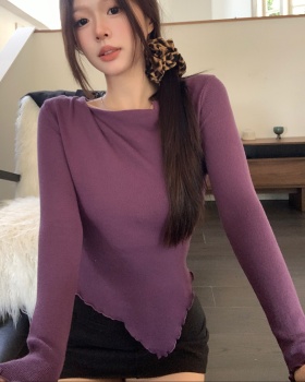 Enticement long sleeve sweater Korean style tops