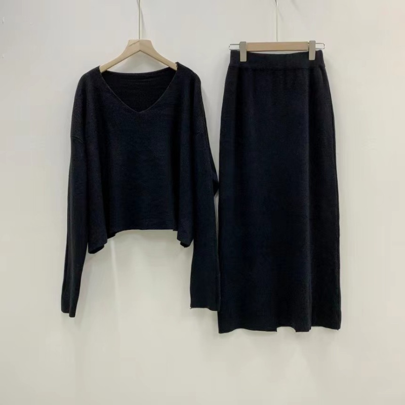 Korean style skirt sweater a set for women