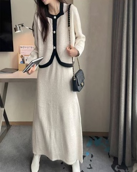 Chanelstyle Korean style tops France style long skirt 2pcs set