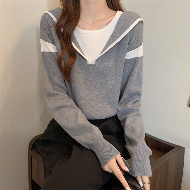 Autumn and winter Korean style sweater hooded tops