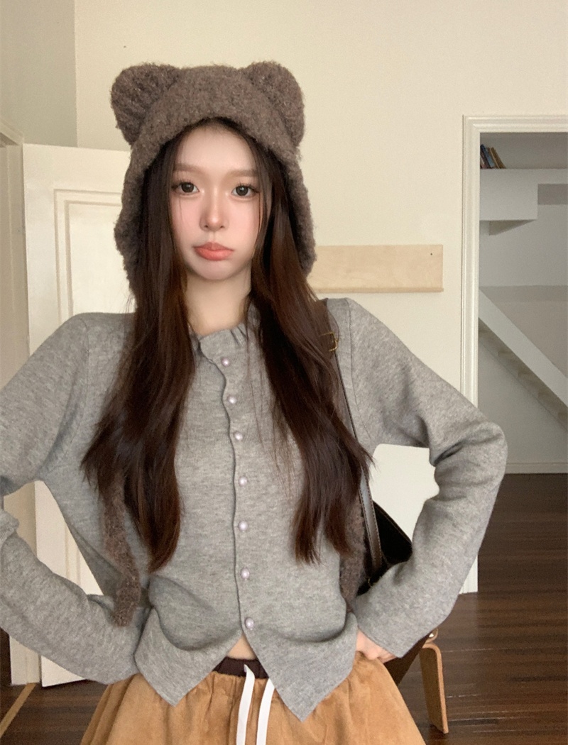 Loose Korean style coat autumn and winter cardigan