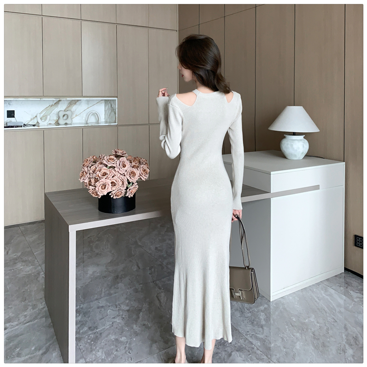 Bottoming dress France style long dress for women