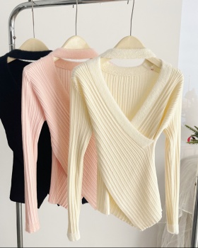 Autumn and winter sweater cross bottoming shirt for women