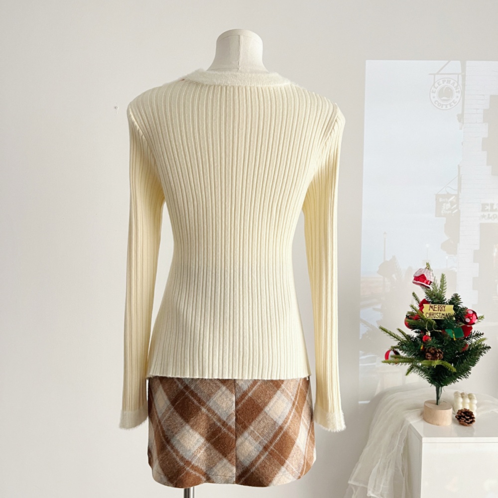 Autumn and winter sweater cross bottoming shirt for women