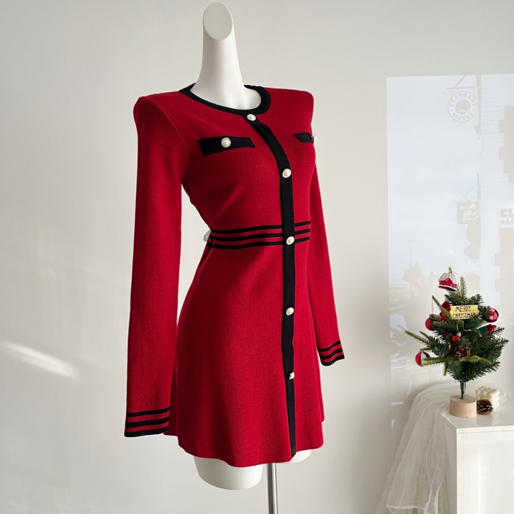 Autumn and winter temperament dress for women