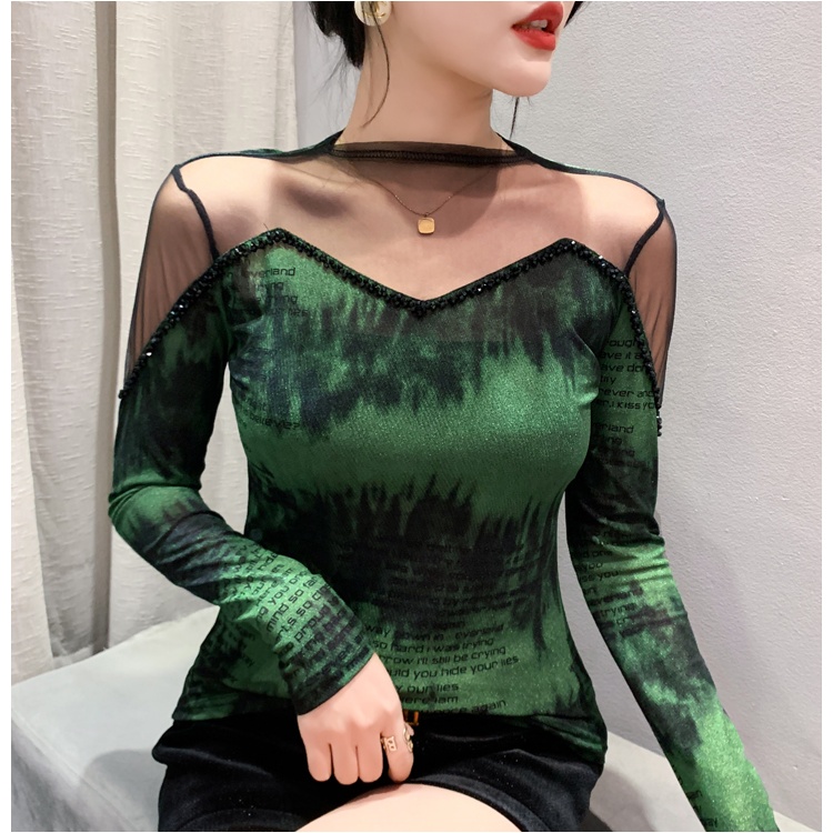 Long sleeve bottoming shirt T-shirt for women