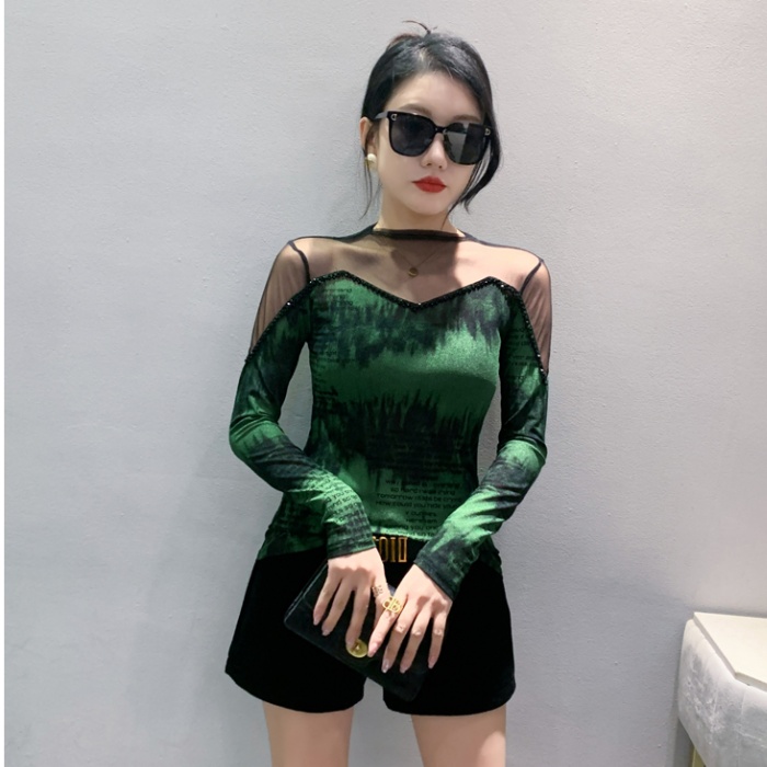 Long sleeve bottoming shirt T-shirt for women