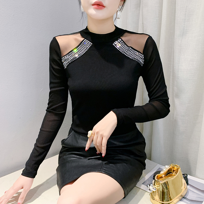 Western style small shirt bottoming shirt for women