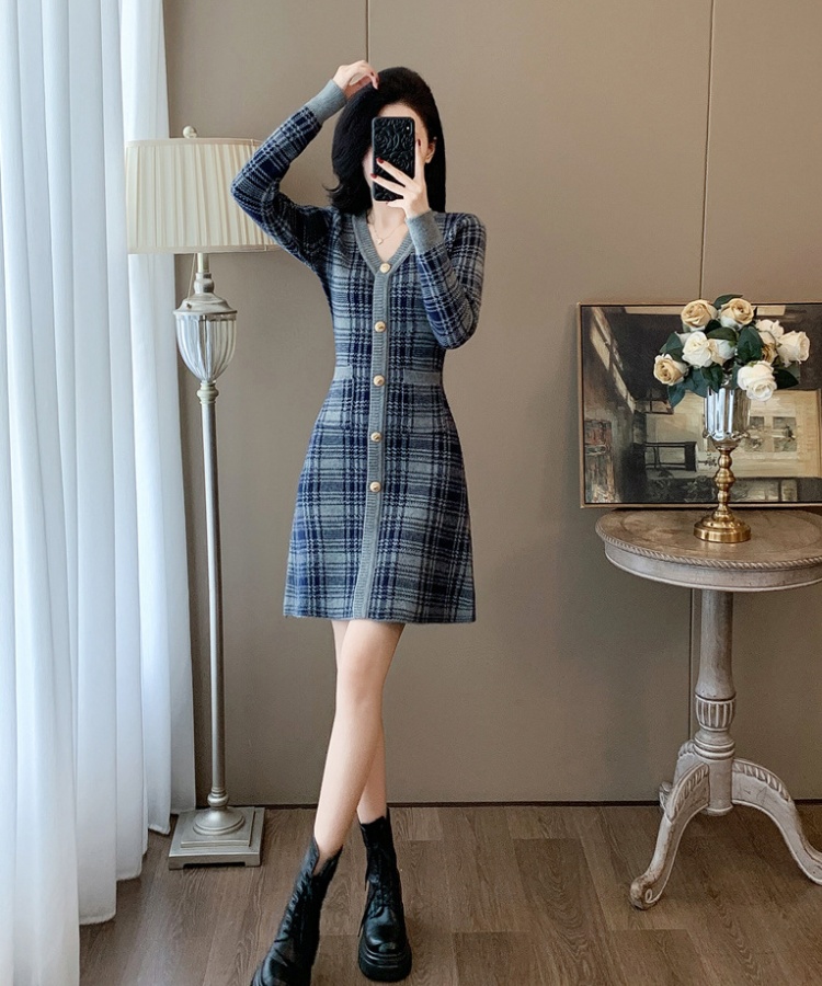 Knitted ladies dress chanelstyle sweater dress