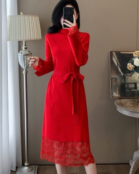 Knitted sweater dress dress for women