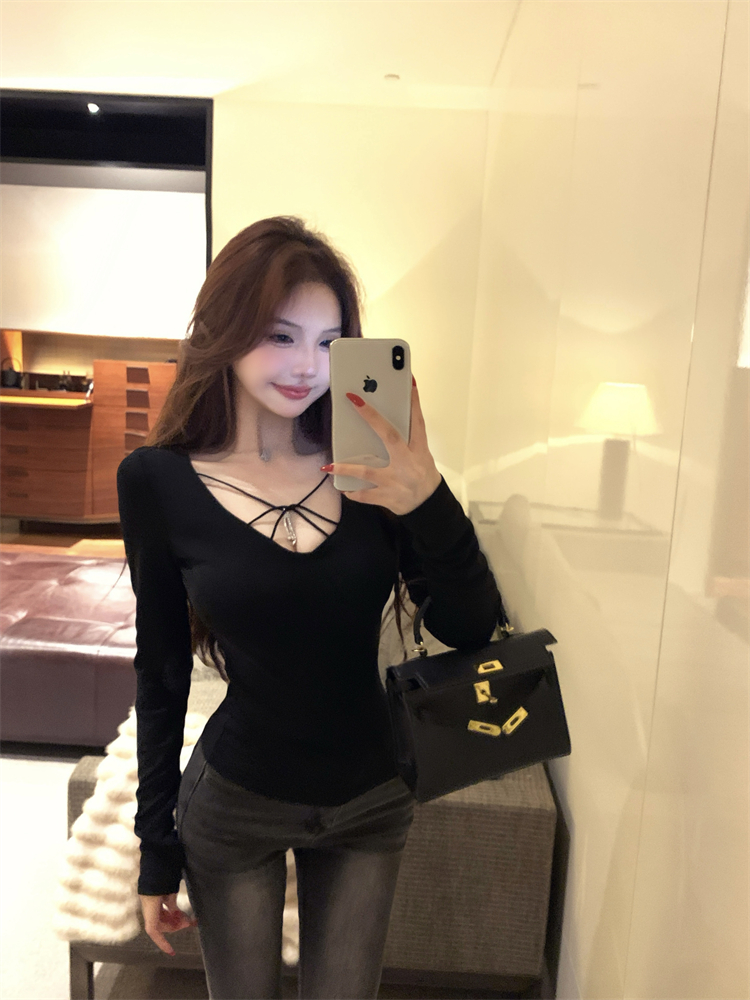 Tight bottoming shirt autumn and winter tops for women