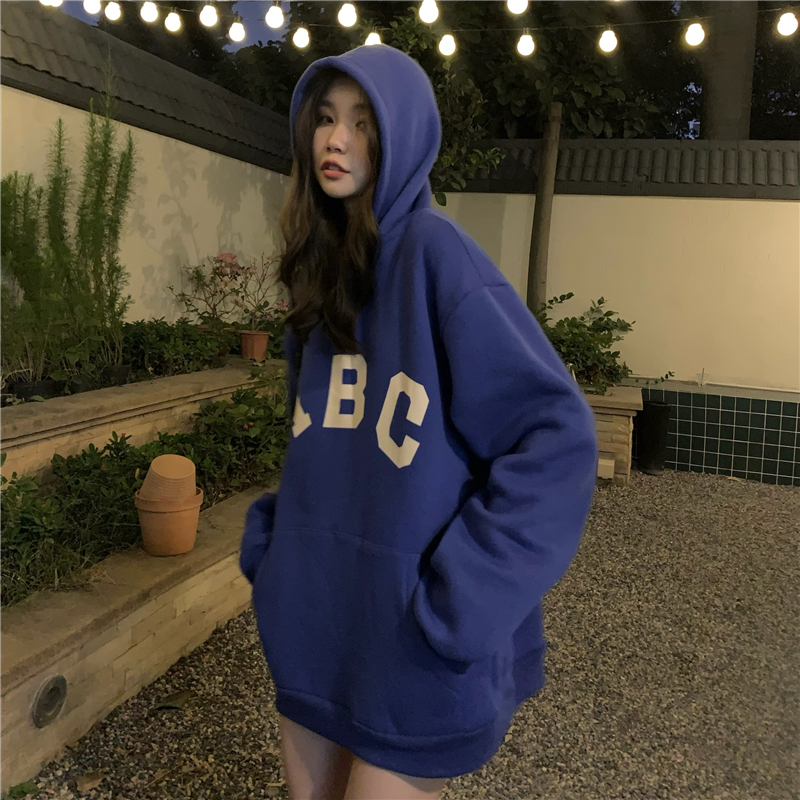 Retro autumn and winter hoodie lazy coat for women