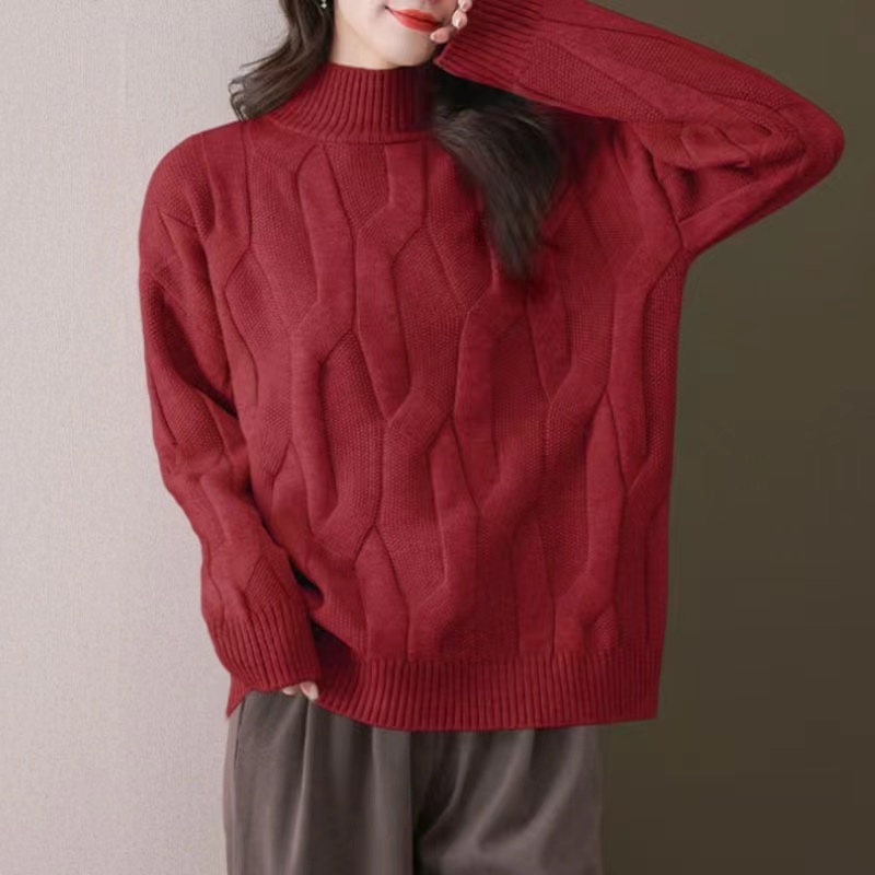 Autumn and winter sweater bottoming shirt for women