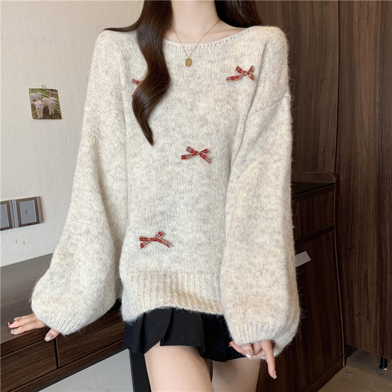 Fashion long sleeve loose sweater for women