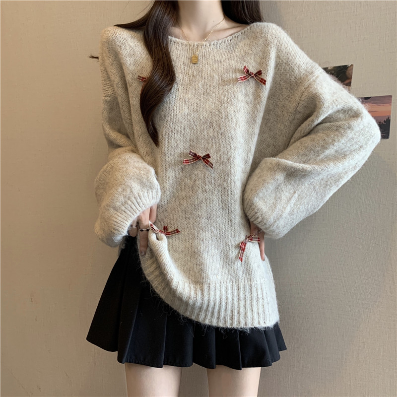 Fashion long sleeve loose sweater for women