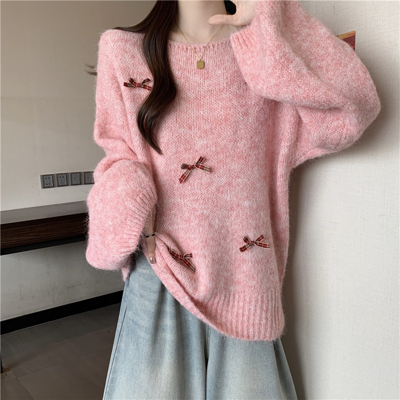 Fashion long sleeve loose sweater for women