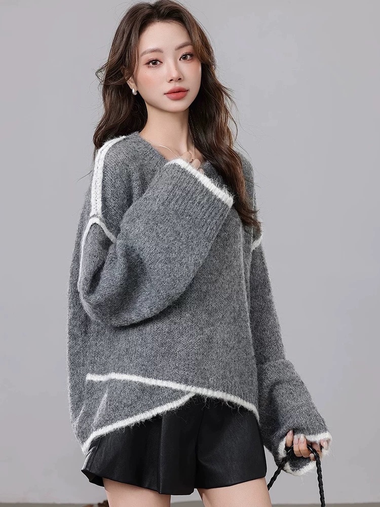 Niche lazy Casual autumn and winter sweater for women