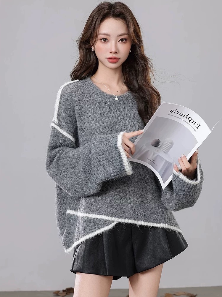 Niche lazy Casual autumn and winter sweater for women