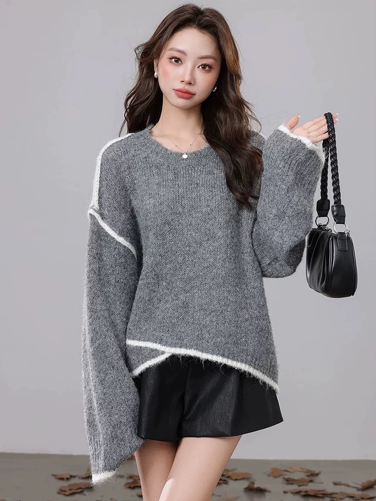 Niche lazy Casual autumn and winter sweater for women