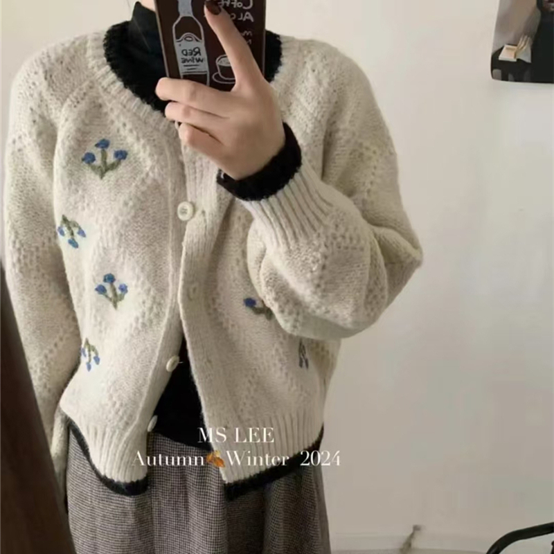 Autumn and winter crochet temperament sweater