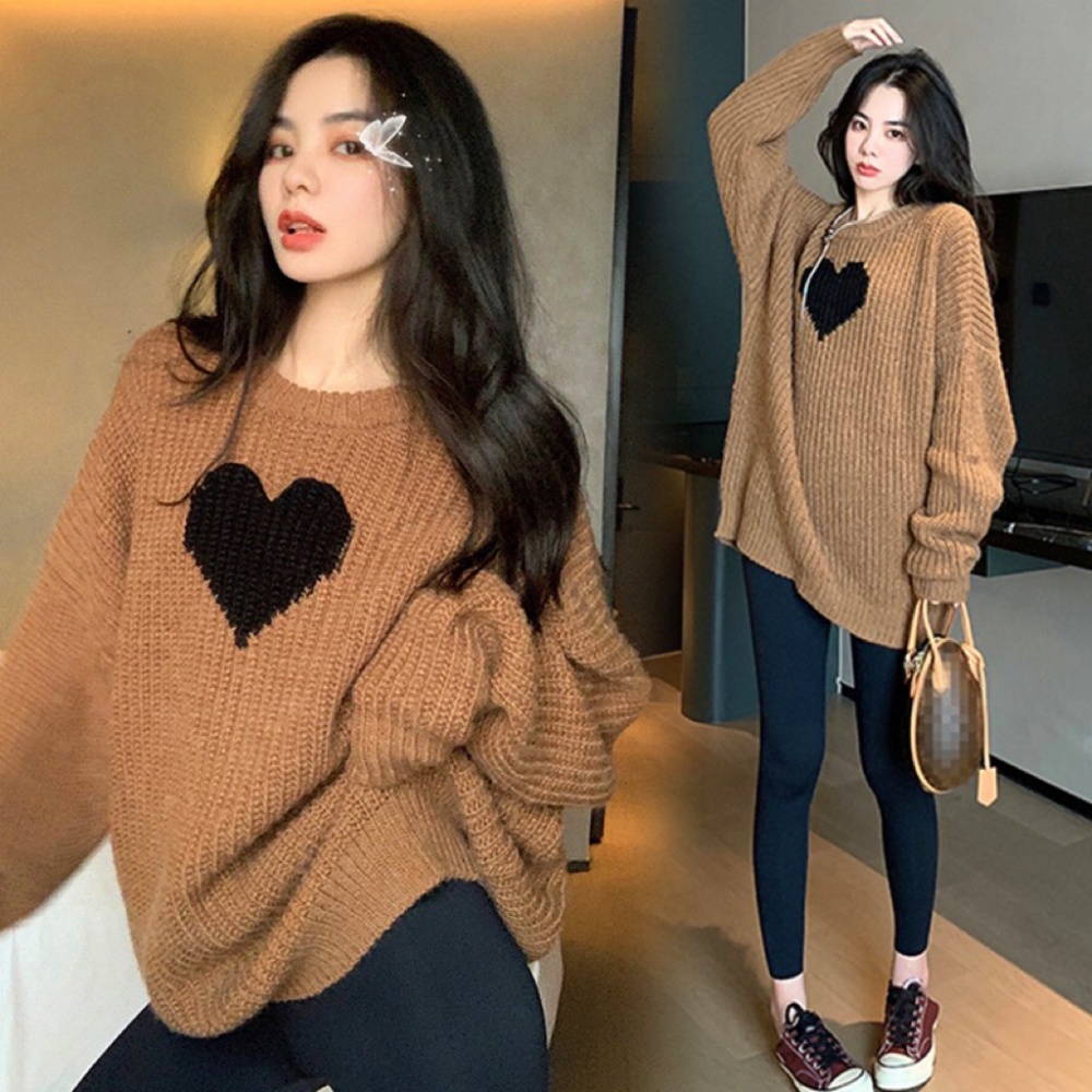 Unique Korean style tops autumn and winter sweater for women