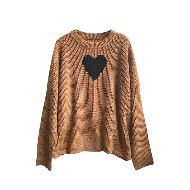 Unique Korean style tops autumn and winter sweater for women