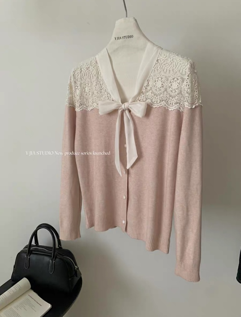 Temperament France style cardigan frenum sweater for women