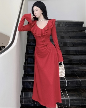 Rose removable long dress knitted wedding dress