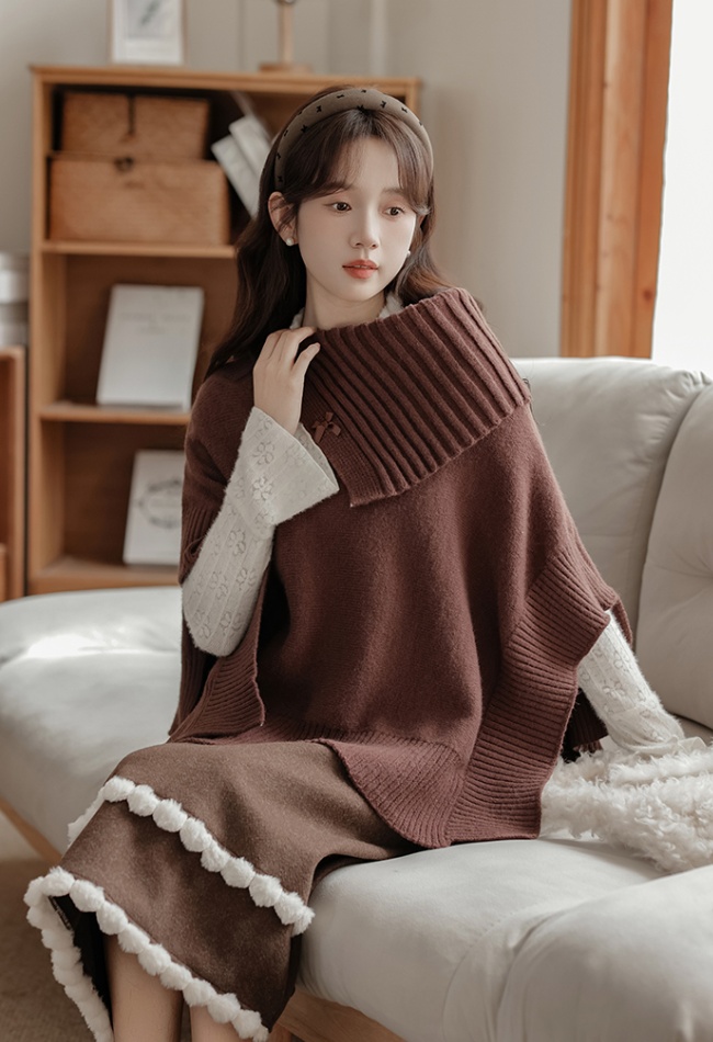 All-match France style ladies retro cloak for women