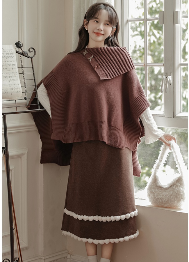 All-match France style ladies retro cloak for women