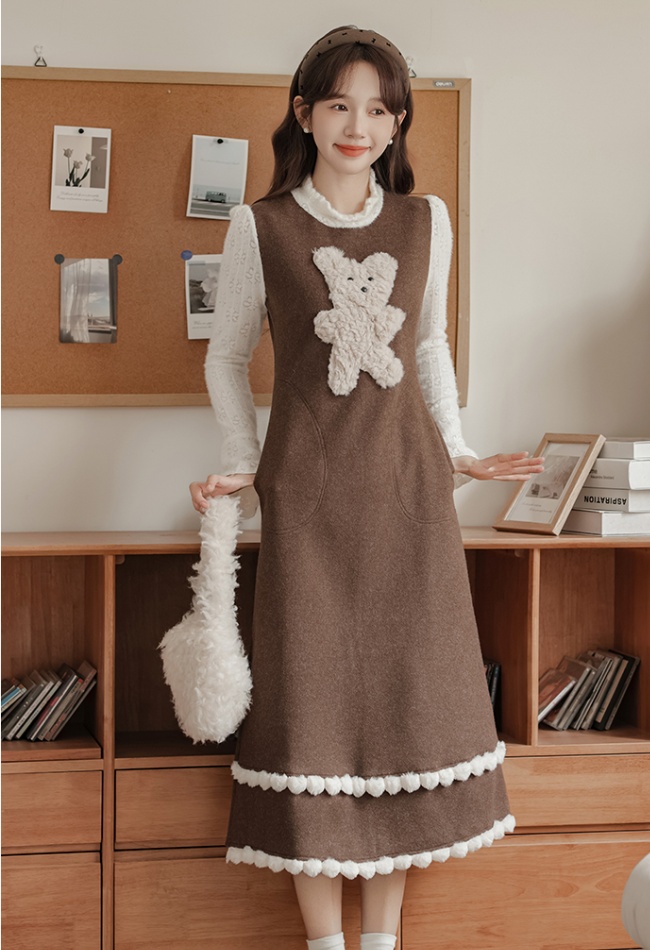 Temperament ladies autumn and winter dress for women