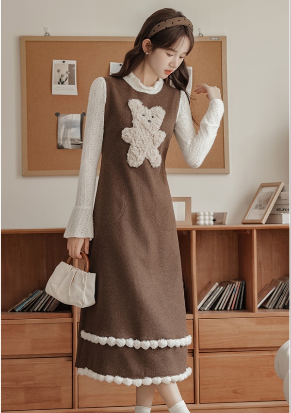 Temperament ladies autumn and winter dress for women