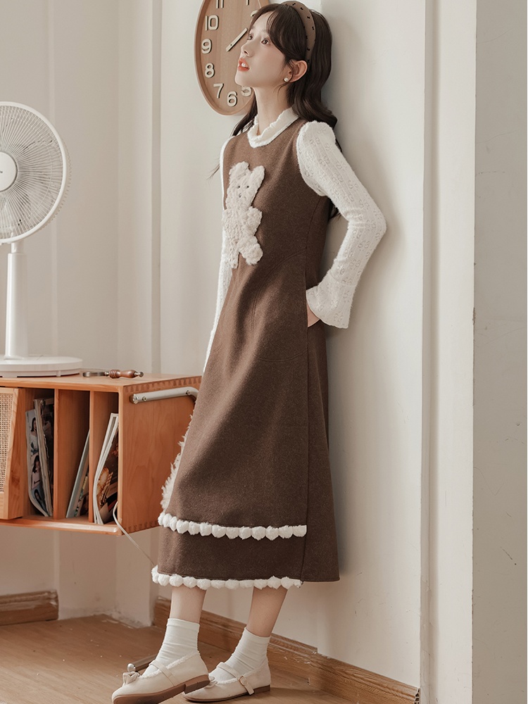 Temperament ladies autumn and winter dress for women