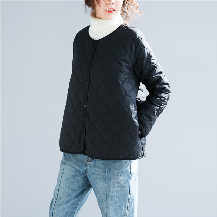 Large yard liner light down coat thin loose cotton coat