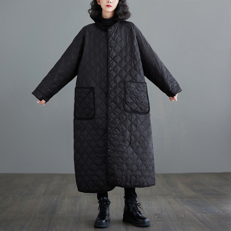 Quilted loose overcoat thick personality coat