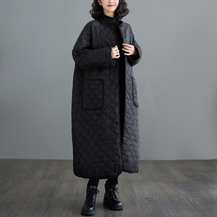 Quilted loose overcoat thick personality coat