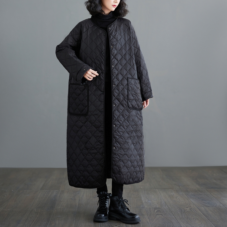 Quilted loose overcoat thick personality coat